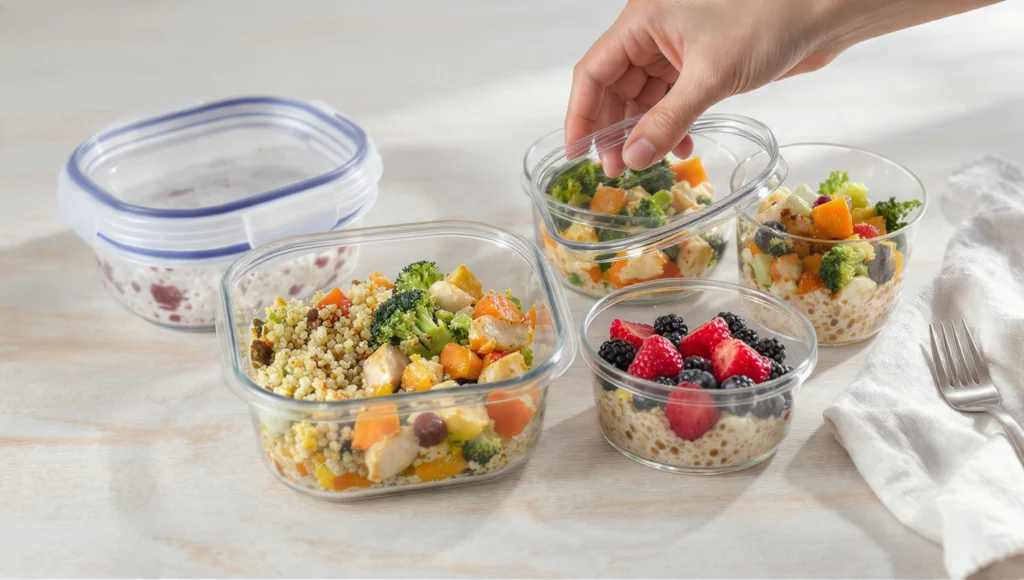 Meal-Prep-Behälter im Test – Glas- und Plastikdosen mit portionierten Mahlzeiten für die Woche