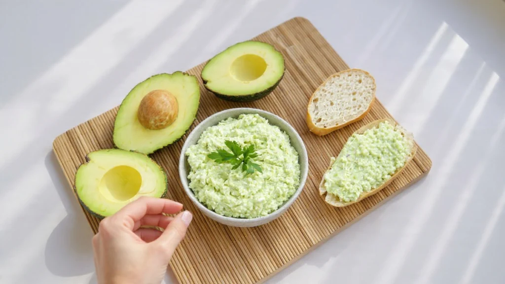 5 schnelle Dips mit Kräuterquark und Avocado-Feta in Schälchen – einfache 5-Minuten-Rezepte zum Dippen