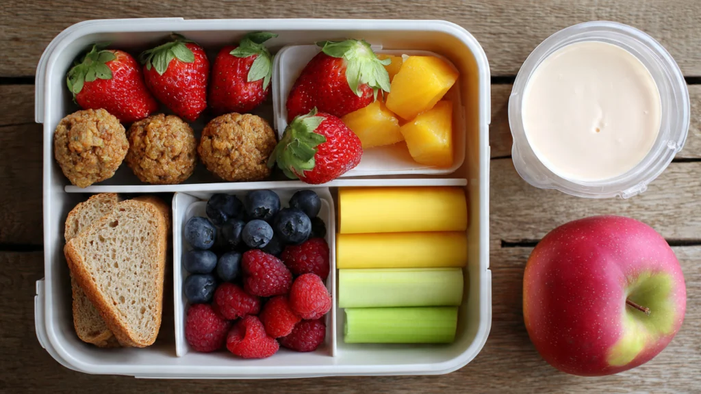 Gesunde Lunchbox Schule 10 Ideen Kinder essen – Wraps Obstspieße Hummus Mini-Quiche Meal Prep