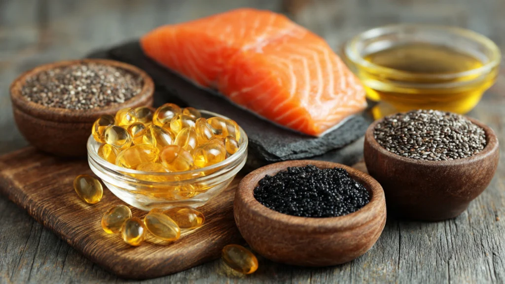 Omega-3-Lebensmittel beste Quellen ohne Fischöl – Leinsamen Walnüsse Chiasamen Algenöl Hanfsamen