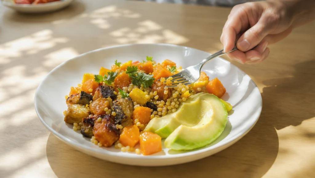 Flexitarisch essen – weniger Fleisch, mehr Genuss und gesunde Vielfalt auf dem Teller.