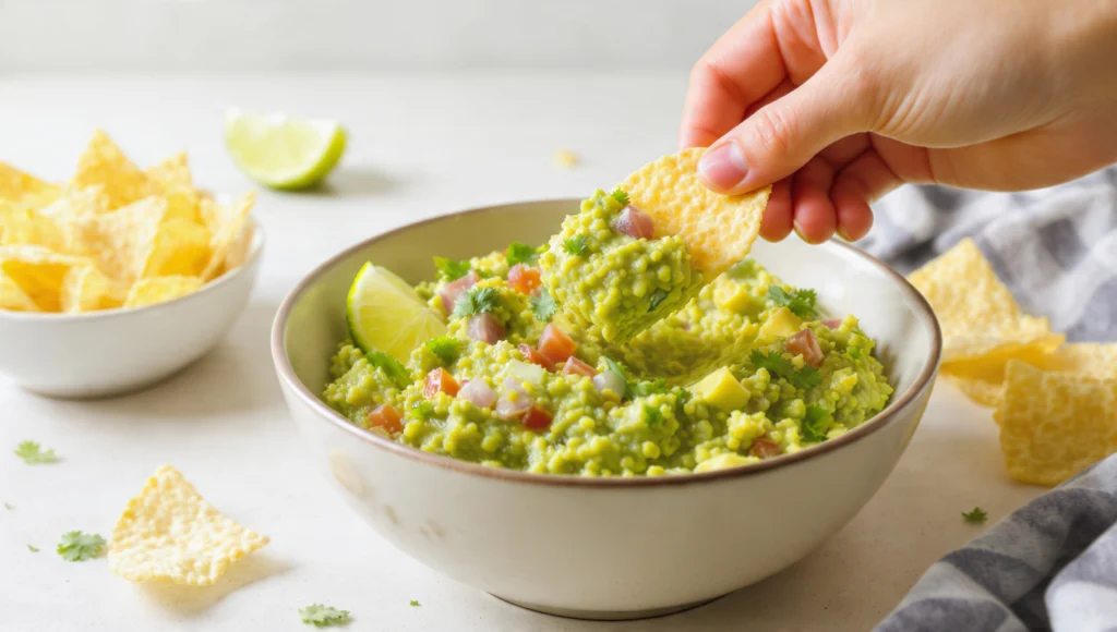 Guacamole Original 5 Min: Frisches cremiges mexikanisches Rezept.