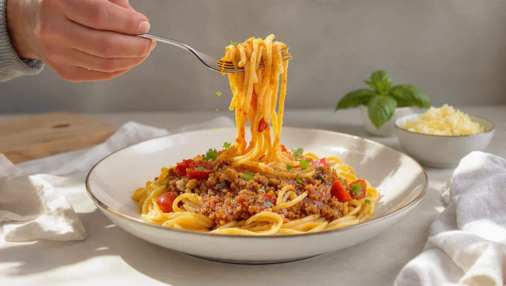 Puten-Bolognese 20 Min: Leichte Alternative zu Rind-Bolognese Rezept.