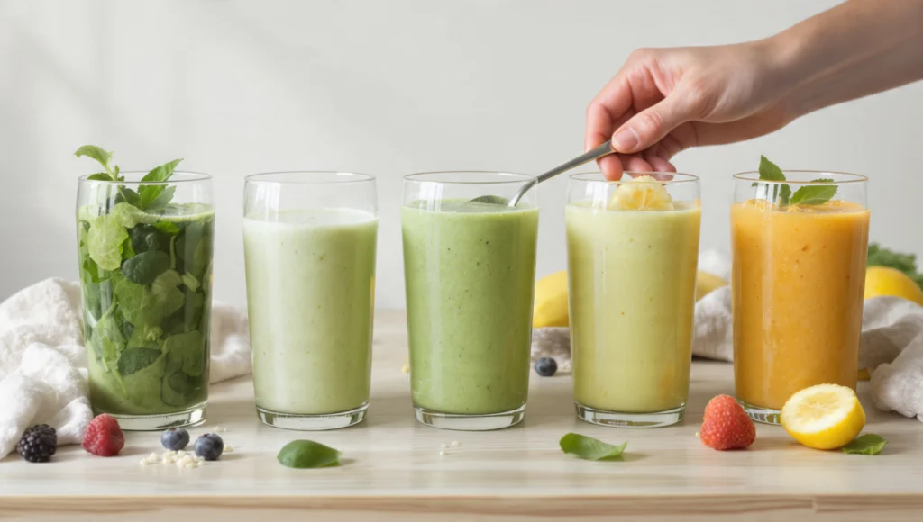 Gesunde Smoothies satt machen – 5 Rezepte mit Haferflocken, Quark, Beeren, Avocado und Erdnussmus