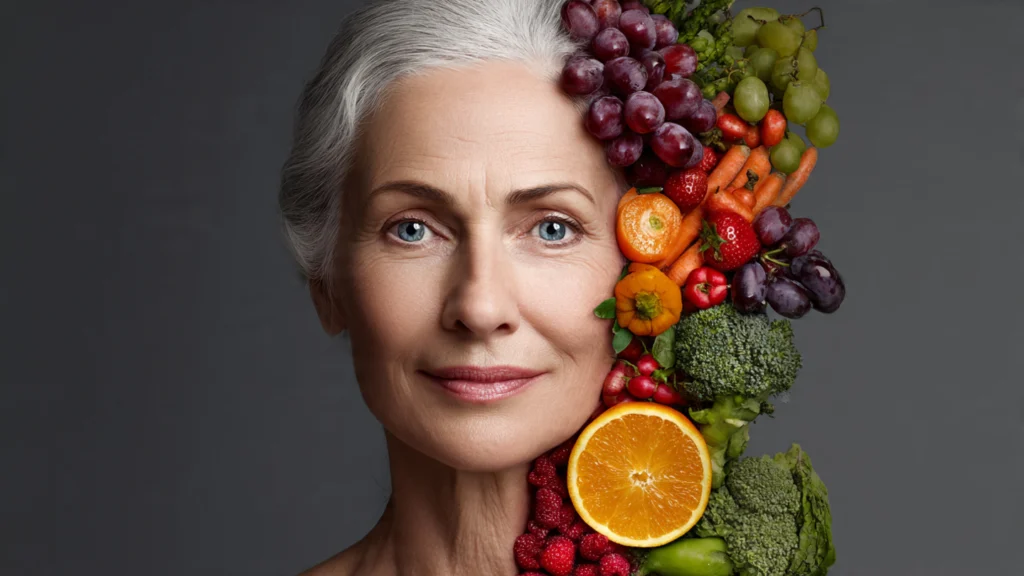 Anti-Aging Ernährung Forschung – Beeren, Lachs, Olivenöl, Kurkuma und grüner Tee gegen Zellalterung