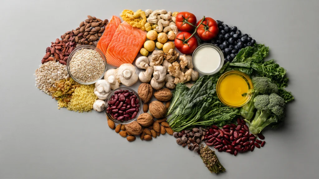 Gehirn Ernährung Konzentration – Brainfood mit Lachs, Nüssen, Beeren, Eiern und Vollkorn im Überblick