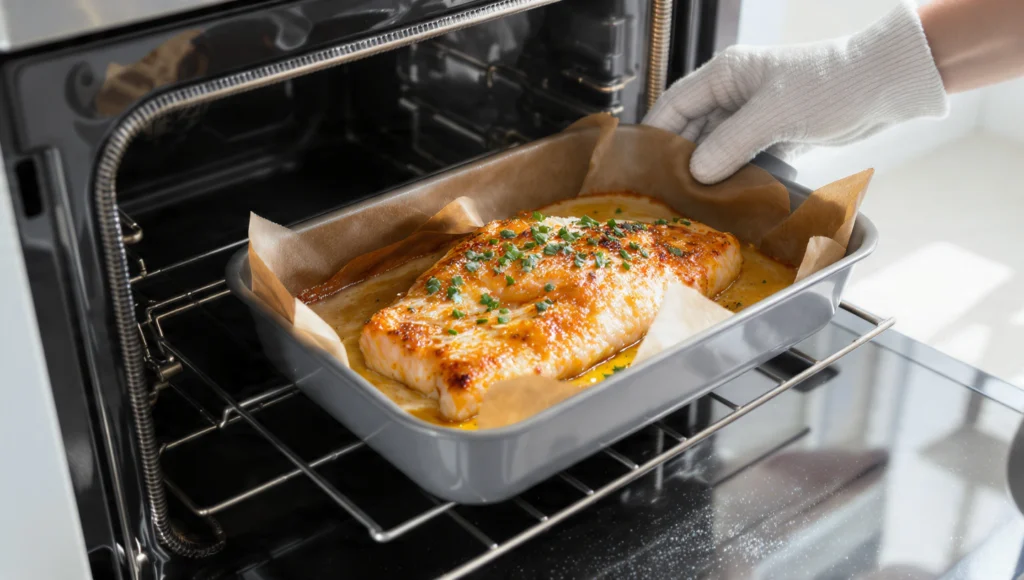 Fischfilet im Ofen saftig einfachste Methode – Lachs, Kabeljau oder Tilapia mit Kräutern gebacken