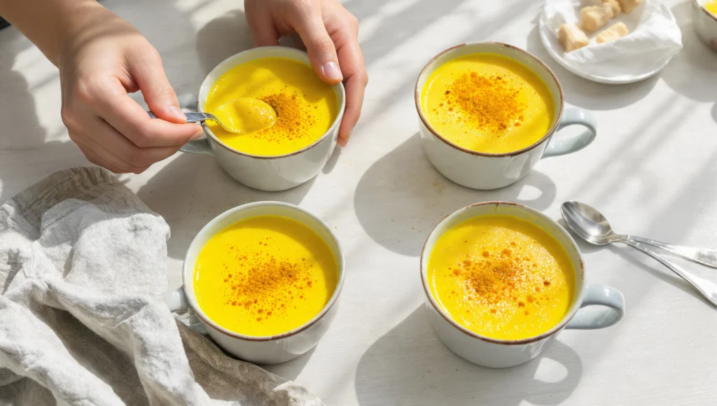 Golden Milk Varianten Kurkuma – 4 Rezepte mit Zimt, Ingwer, Matcha und Kakao im Vergleich