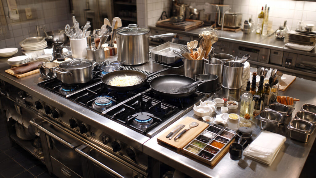 Küche einrichten für schnelles Kochen – Messer, Pfannen, Organisation und Mise en place Tipps