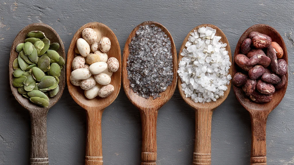 Magnesium aus Lebensmitteln – Kürbiskerne, Nüsse, Spinat und Kakao als natürliche Magnesiumquellen