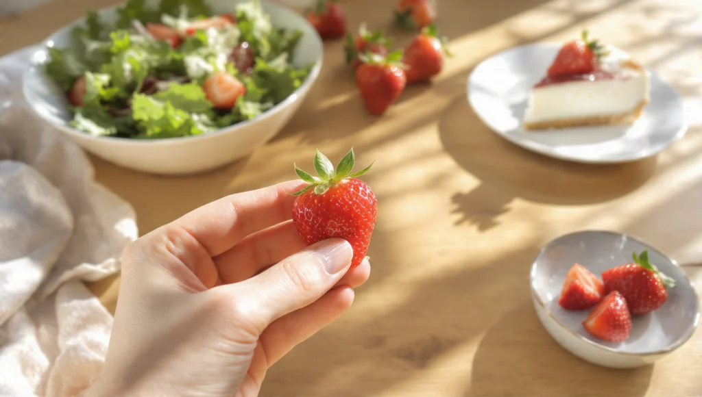Schnelle Erdbeer-Rezepte 10 Min – Salat, Smoothie, Crostini und Dessert mit frischen Erdbeeren