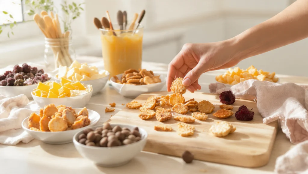 Büro Snacks vorbereiten 8 Ideen ganze Woche – Energy Balls Gemüsesticks Hummus Granola Meal Prep