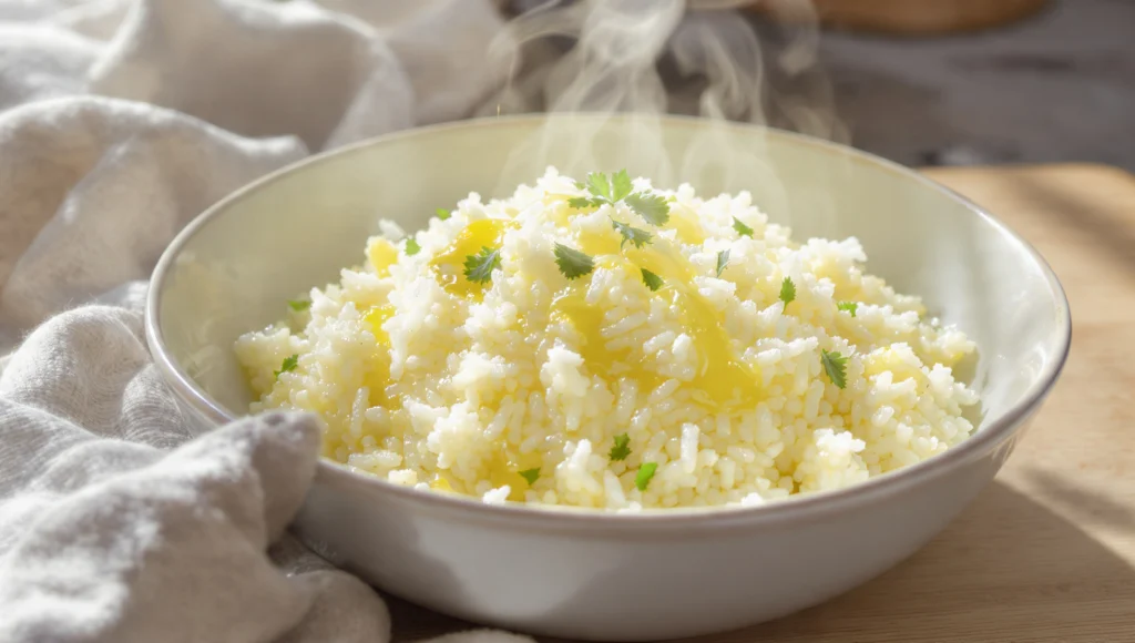 Blumenkohl-Reis Low-Carb in 10 Minuten – einfache Reis-Alternative mit Knoblauch und Kräutern