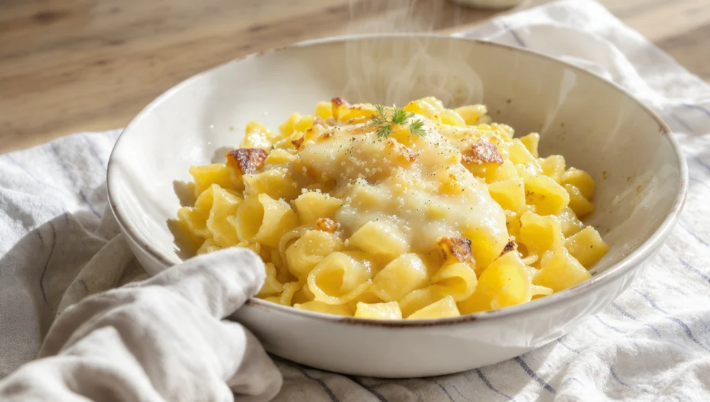 Käsespätzle süddeutscher Klassiker in 20 Minuten – Rezept mit Bergkäse und Röstzwiebeln